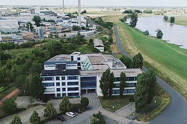 Bird`s view of the BSZ building, site of Glascampus